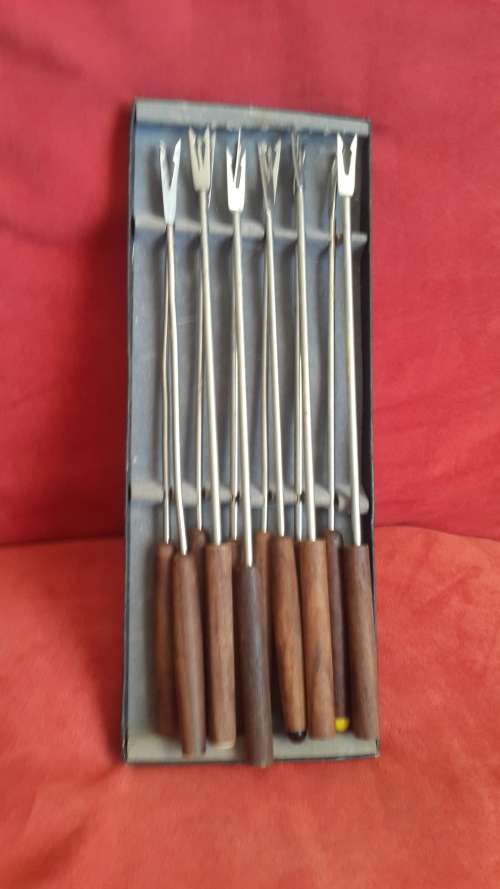 Rare !! Large 1950's Copper Fondue Pot (Complete @ Mint Condition)