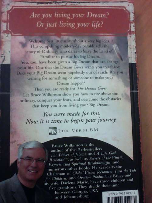 The Dream Giver (Hardcover) Bruce Wilkinson