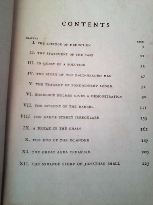 The Sign Of Four (1934 Hardcover) A. Conan Doyle