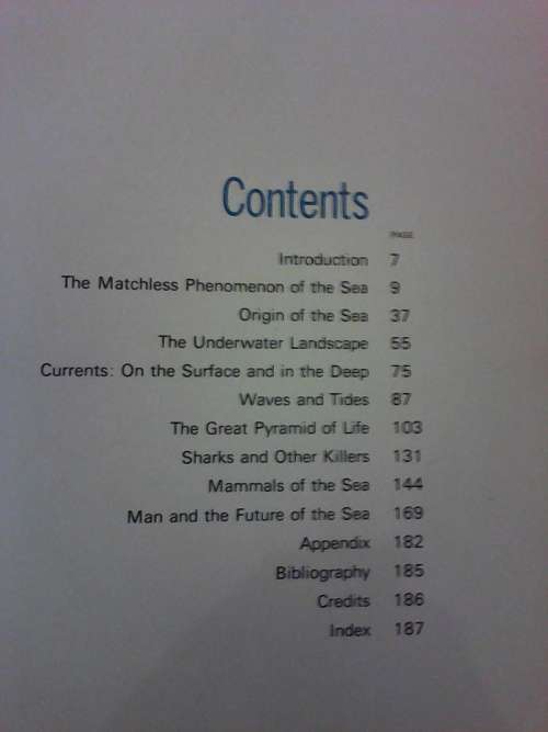 The Sea (Large Hardcover) Life Nature Library