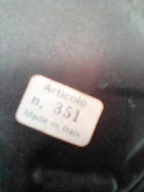 2 x Vintage Articolo Brass Plaques Numbered 351 / 352 (Made In Italy)