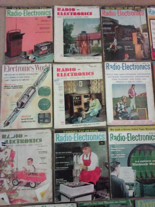19 x Circa 1951 - 1967 Radio - Electronics / Electronics World / Radio @ TV News Magazines