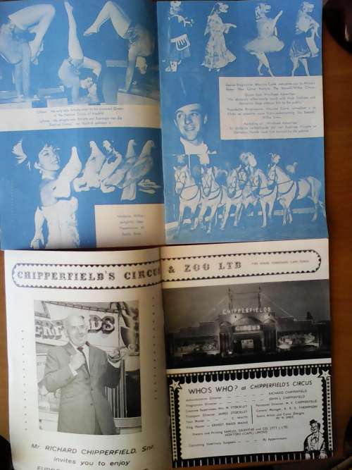 2 Vintage Boswell's Sirkus (Combined with Wilkie) @ Chipperfields Circus Programmes
