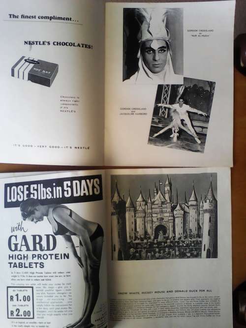 2 x 1960's Tom Arnold Souvenir Programme's - Chu Chin Chow on Ice / Snow White @ The 7 Dwarfs