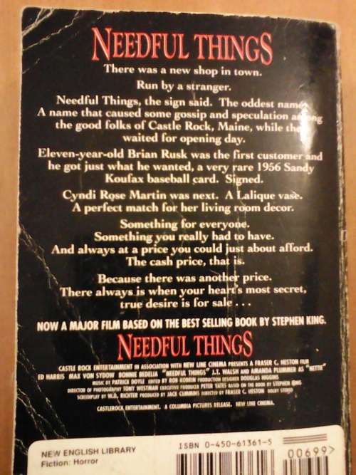 Needful Things (Large Paoerback) Stephen King