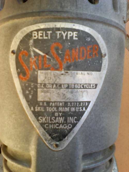Vintage Skil Sander (Belt Sander) Made In USA - Working