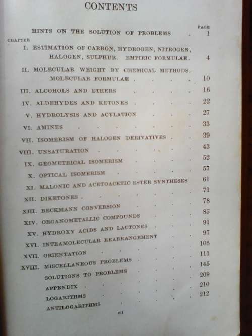 Exercises In Organic Chemistry (1943 Hardcover) Smith @ Rindl