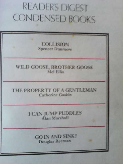 8 x Readers Digest Condensed Books - Sold as one lot (Sale)