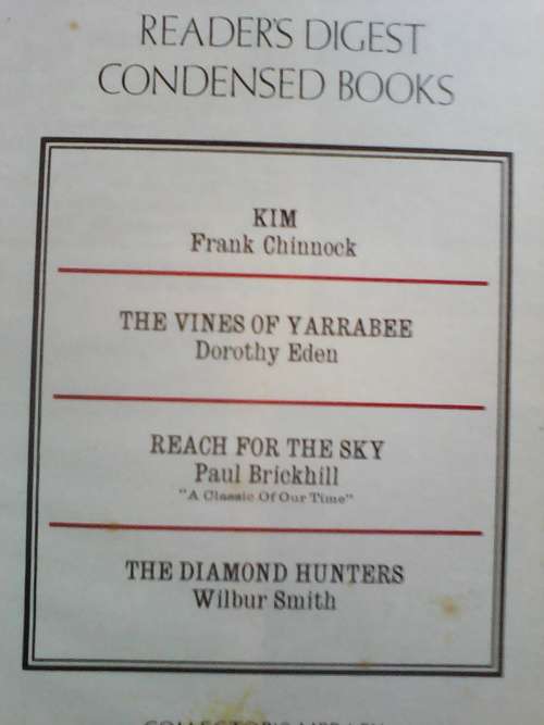 8 x Readers Digest Condensed Books - Sold as one lot (Sale)