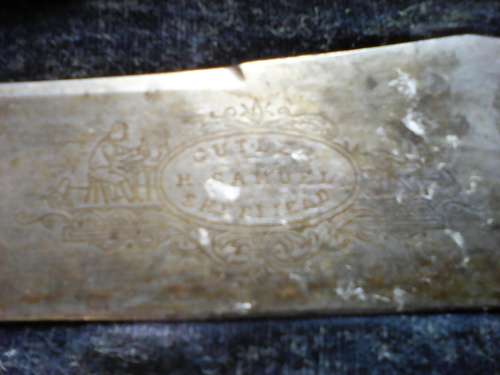 H. Samuel Sheffield Carving Set Circa Approx 1940's (Complete and original display box)