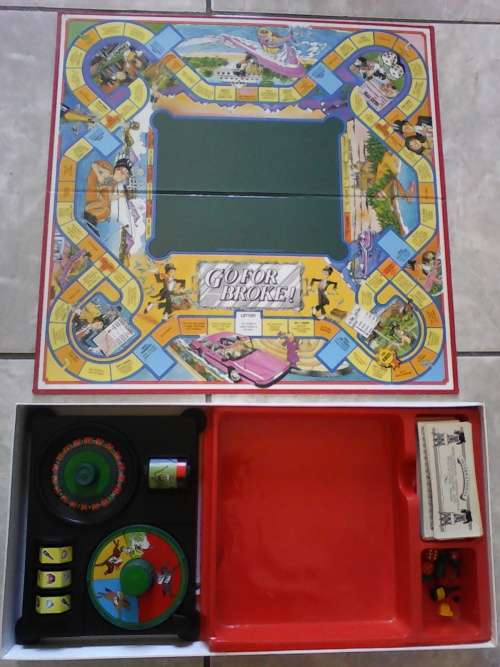 Circa 1985 Go For Broke Board Game by MB Games
