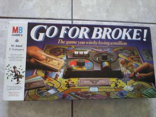 Circa 1985 Go For Broke Board Game by MB Games