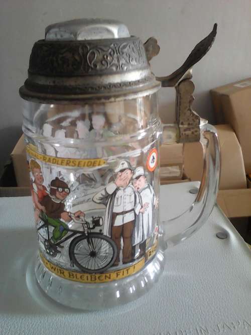 Rare Vintage West German BMF Beer Tankard with working Bell Mechanism (Near mint condition for age)