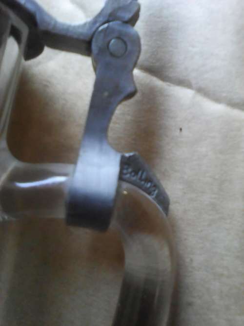 Original German "Bolling reg" Glass @ Pewter Tankard (Mint Condition)