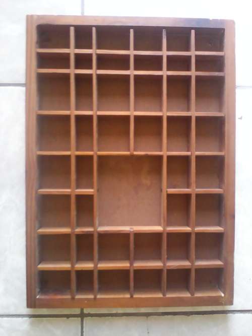 Varnished Pine Printers Tray