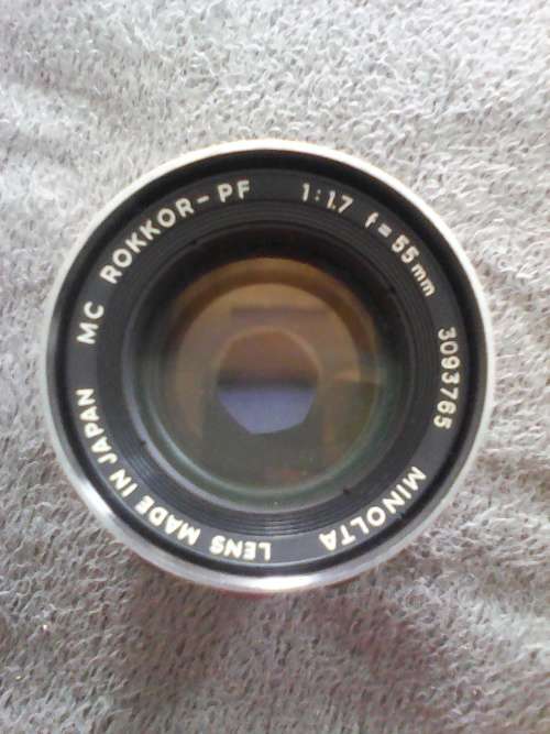 Minolta 1:1.7 f=55mm Lens