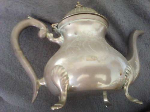 Vintage Brass Teapot (Stamped @ Marked)