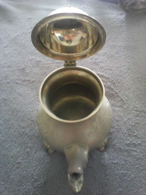 Vintage Brass Teapot (Stamped @ Marked)