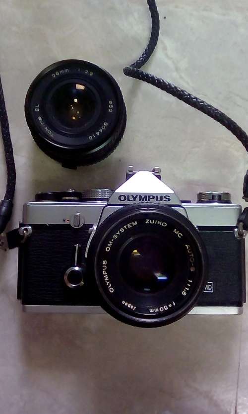 Olympus OM-1n 35mm Camera With Lens (Circa 1973 - 1974) Includes Additional Lens