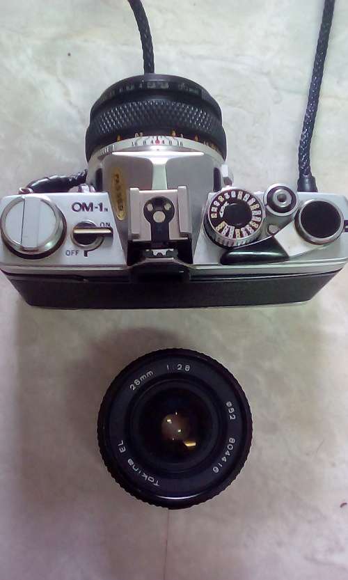 Olympus OM-1n 35mm Camera With Lens (Circa 1973 - 1974) Includes Additional Lens