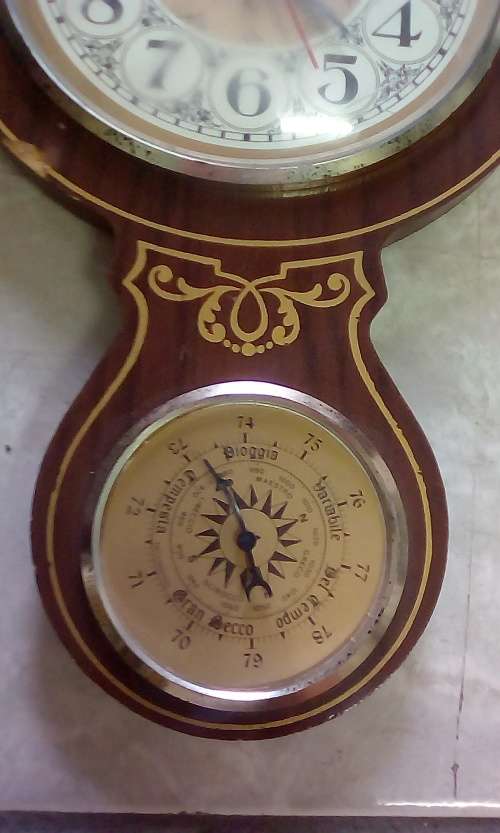 Vintage Italian Quartz Wall Clock