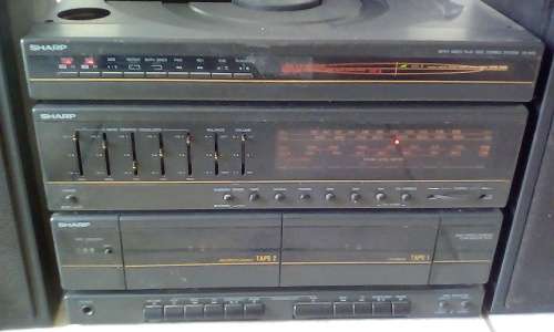 Retro Sharp Turntable And Mini Hi Fi Component System (Includes original speakers)