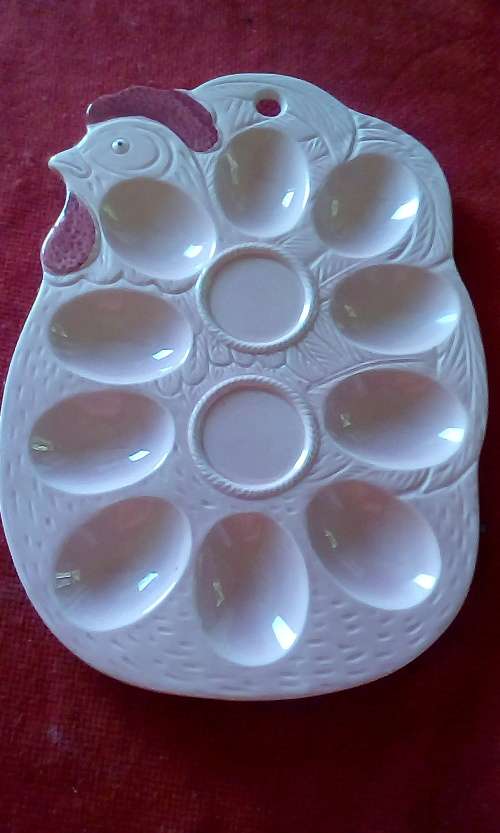 Pretty Pink Ceramic Egg Tray