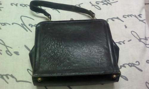 Original Fiorenza Italy Ostrich Handbag Circa 1960's