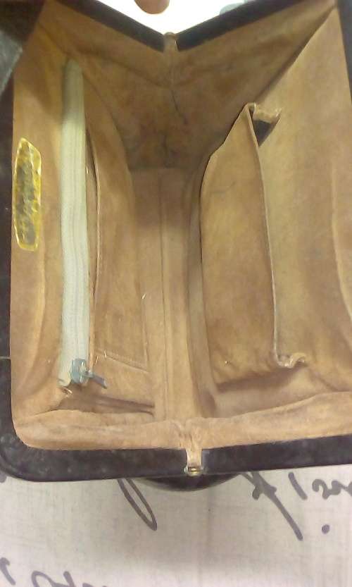 Original Fiorenza Italy Ostrich Handbag Circa 1960's