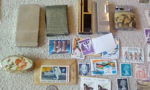 Vintage Vanity Case With Assortment Of Vintage Items - See Description