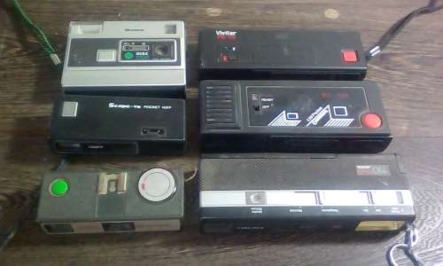 6 x Retro Pocket Camera's - Sold as one Lot