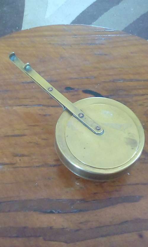 Vintage Brass Travellers Ashtray with Swivel Head