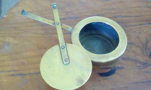 Vintage Brass Travellers Ashtray with Swivel Head