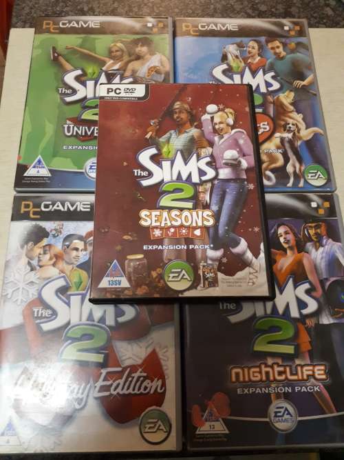 5 x Sims 2 Expansion Packs