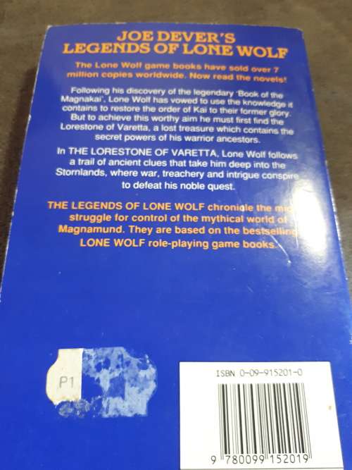 Legends Of Lone Wolf #10 "The Lorestone Of Varetta" Joe Dever / John Grant