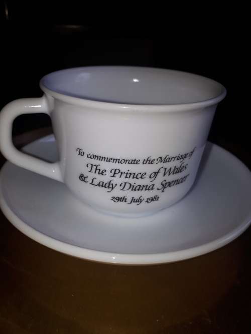 Cup @ Saucer To Commemorate the Marriage of Charles and Diana July 29 1981