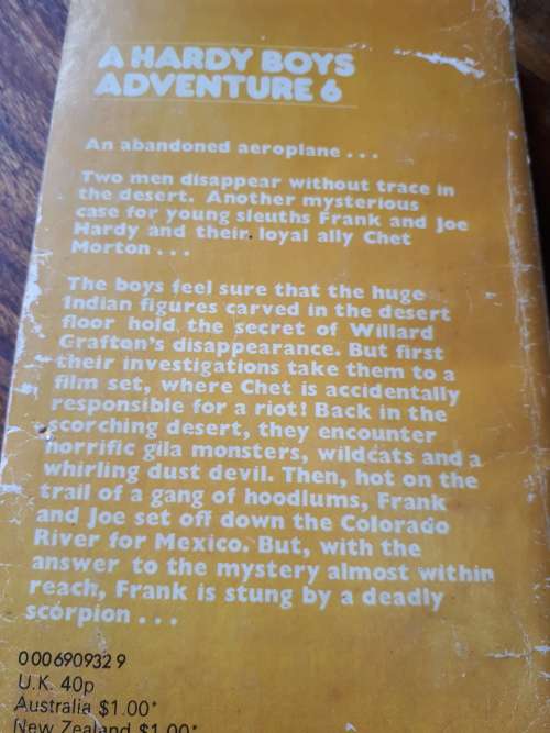 The Hardy Boys The Mystery Of The Desert Giant (1972 Paperback)