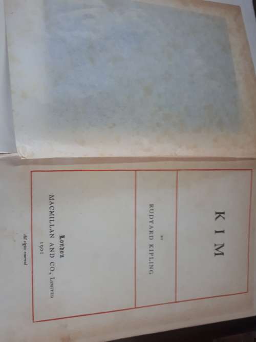 Circa 1901 Kim by Rudyard Kipling Illustrated Hardcover