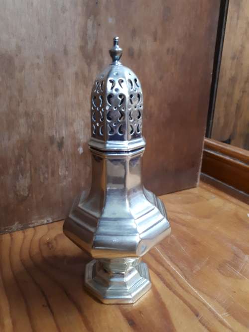 Art Deco Plated Sugar Castor