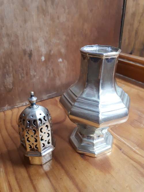 Art Deco Plated Sugar Castor