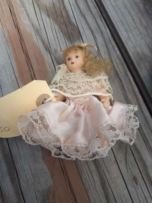Vintage Articulated Miniature Porcelain Doll