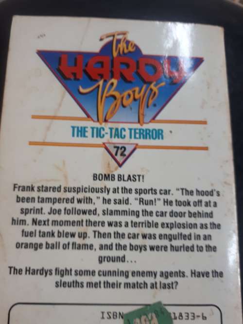 The Hardy Boys The Tic Tac Terror Paperback