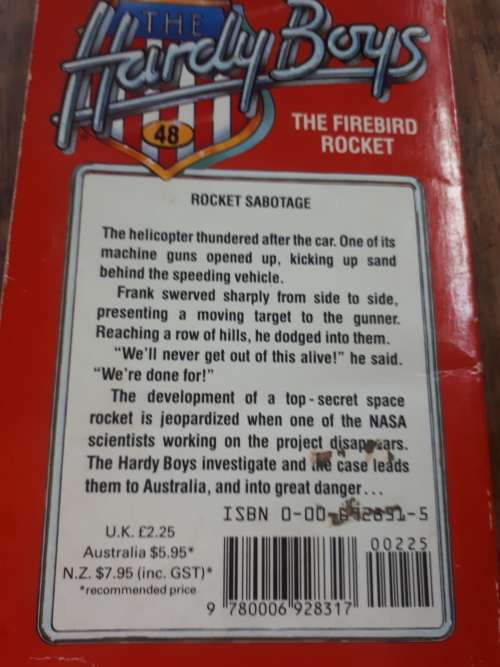 The Hardy Boys The Firebird Rocket Paperback