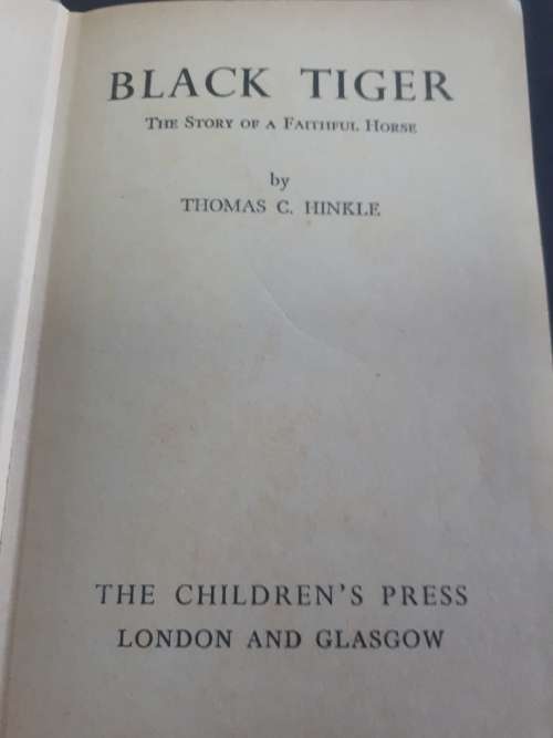 Black Tiger by Thomas C. Hinkle 1964 Hardcover