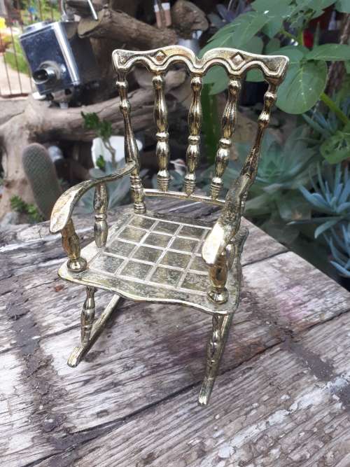 Brass Rocking Chair