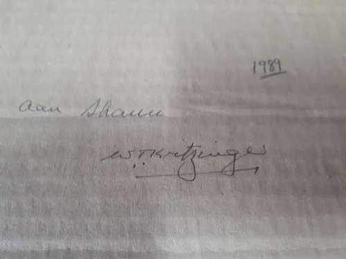 1989 National Party Election Campaign Board Signed by W.T Kritzinger