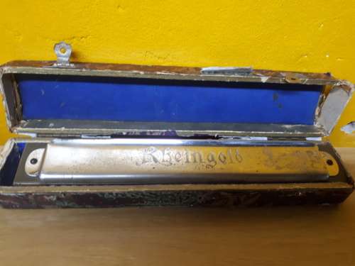 Circa 1920`s M. Hohner Rheingold Harmonica in Original Case