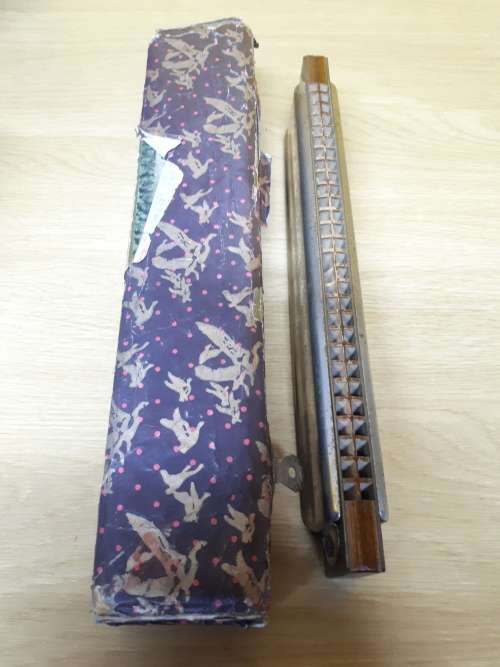 Circa 1920`s M. Hohner Rheingold Harmonica in Original Case