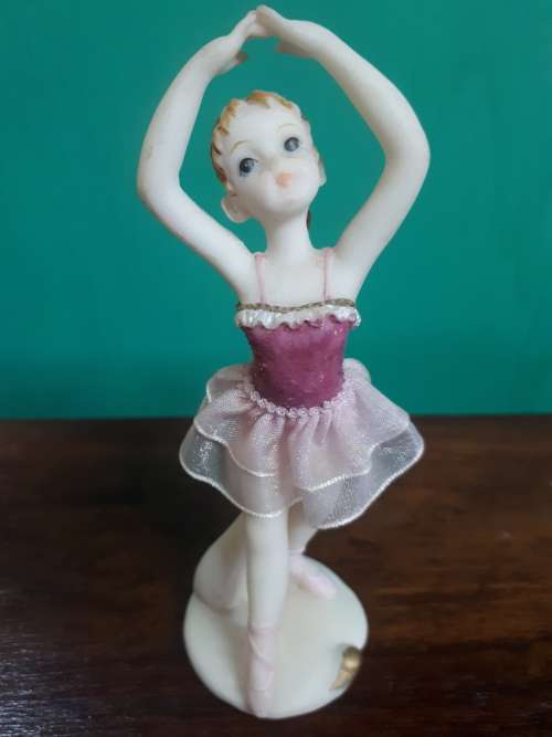 Handpainted Resin Figure of Young Ballerina