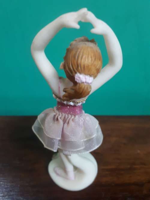 Handpainted Resin Figure of Young Ballerina